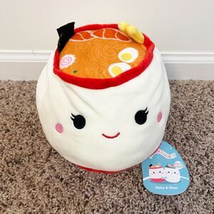 Squishmallows FlipAMallows Raisy & Shun Sushi Ramen 8" Plush Reversible